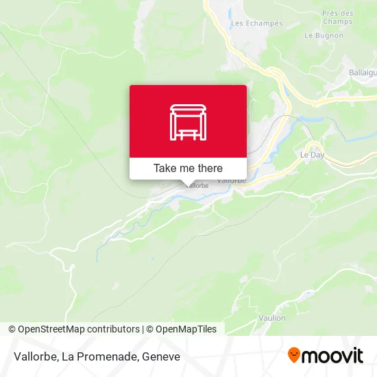 Vallorbe, La Promenade map