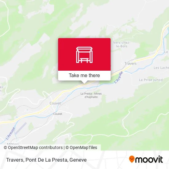 Travers, Pont De La Presta map