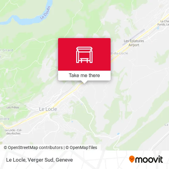 Le Locle, Verger Sud map