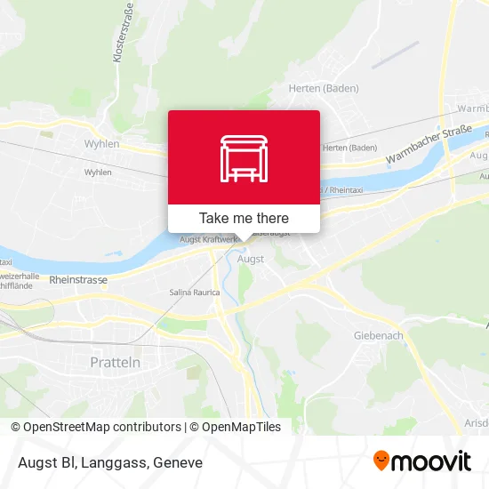 Augst Bl, Langgass map