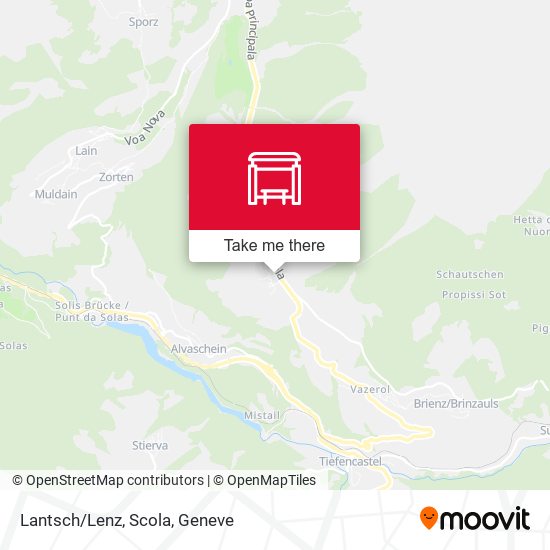 Lantsch/Lenz, Scola map
