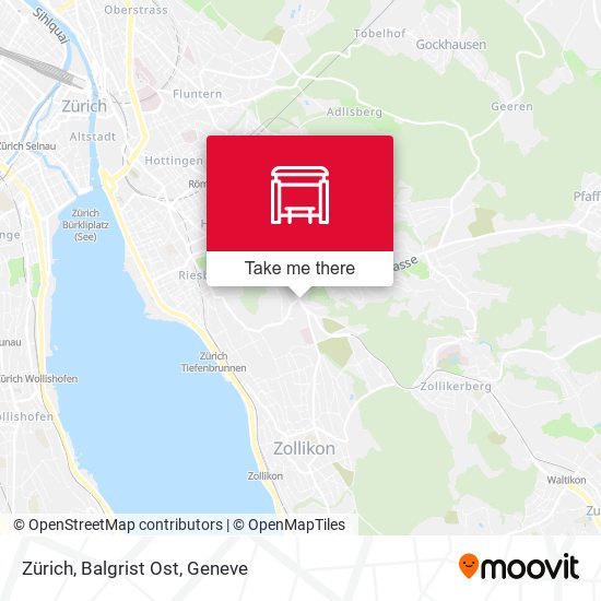 Zürich, Balgrist Ost map