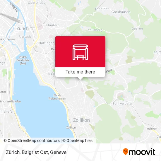 Zürich, Balgrist Ost map