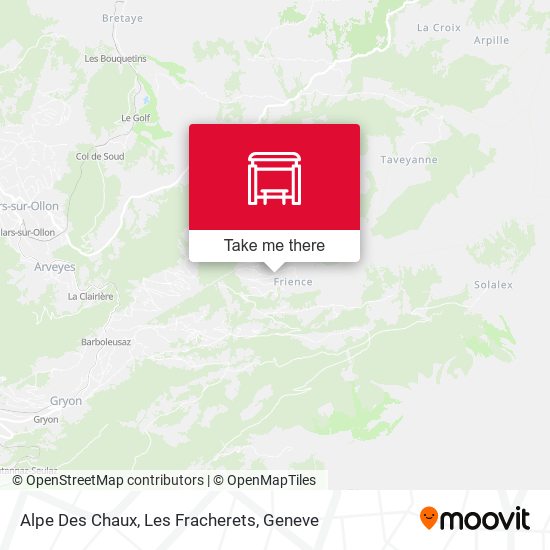 Alpe Des Chaux, Les Fracherets map