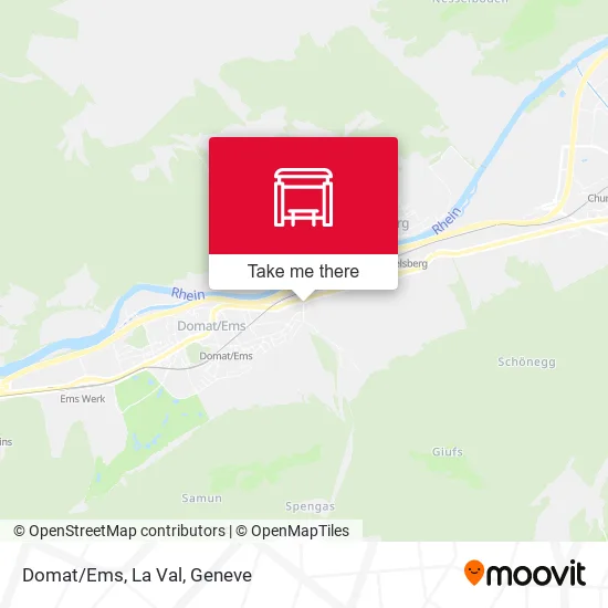 Domat/Ems, La Val map