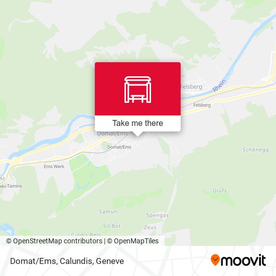 Domat/Ems, Calundis map