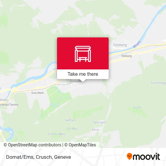 Domat/Ems, Crusch map