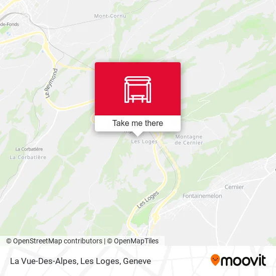 La Vue-Des-Alpes, Les Loges map