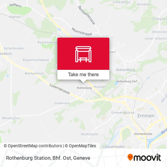 Rothenburg Station, Bhf. Ost map