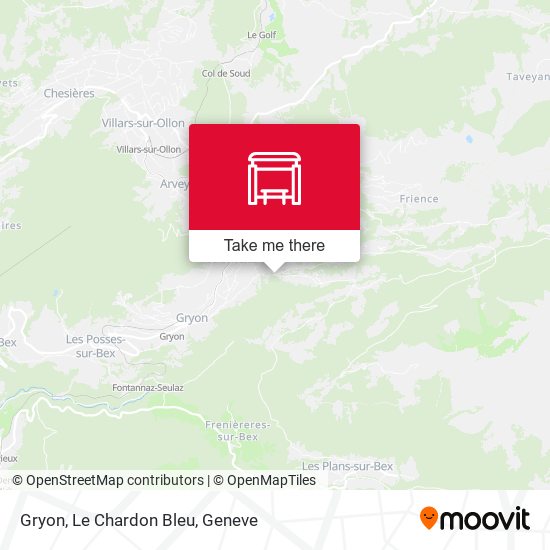 Gryon, Le Chardon Bleu map