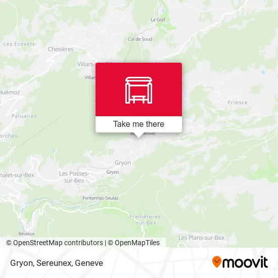Gryon, Sereunex map