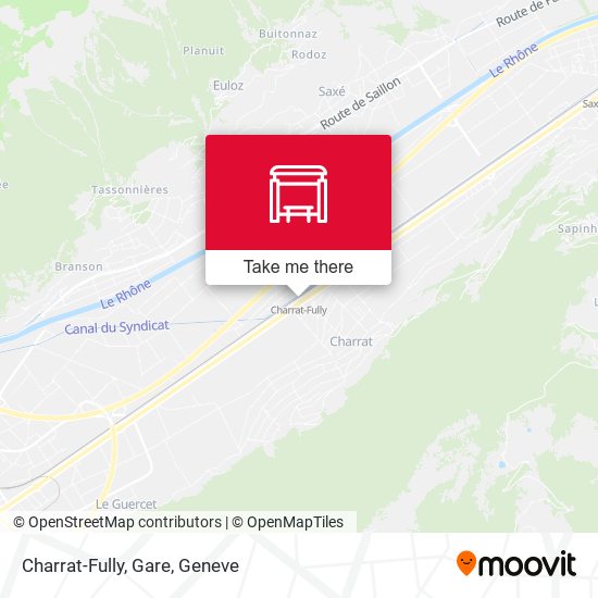Charrat-Fully, Gare map