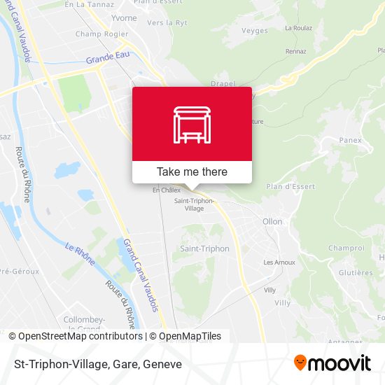 St-Triphon-Village, Gare map