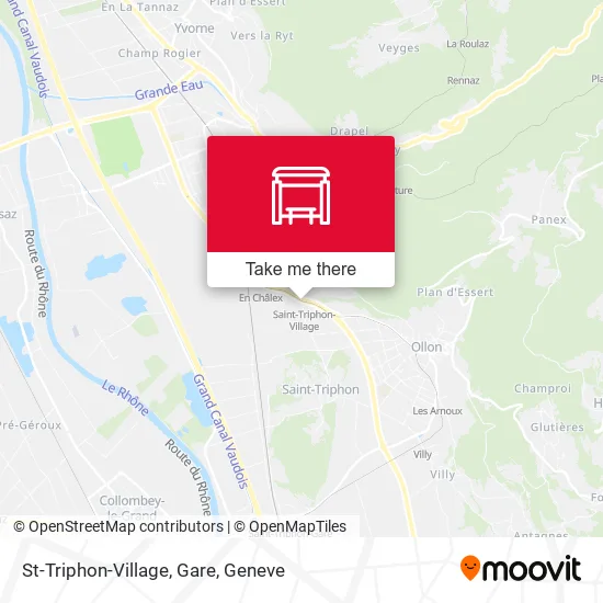 St-Triphon-Village, Gare map