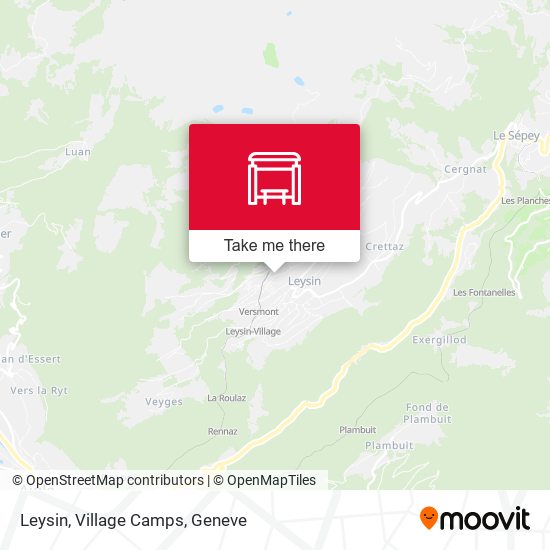 Leysin, Village Camps map