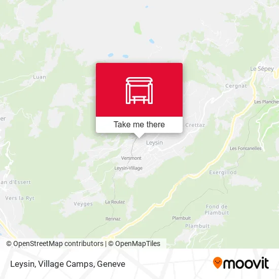 Leysin, Village Camps map