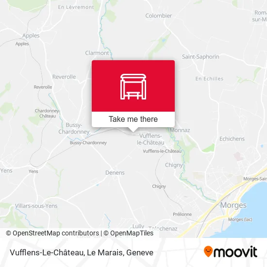 Vufflens-Le-Château, Le Marais plan