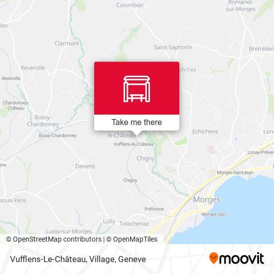 Vufflens-Le-Château, Village map