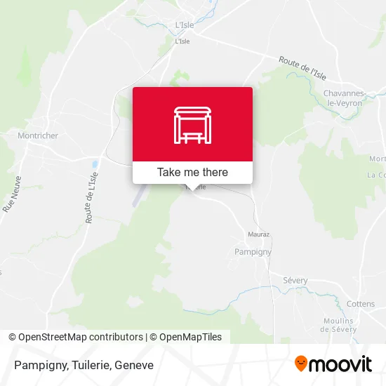 Pampigny, Tuilerie map