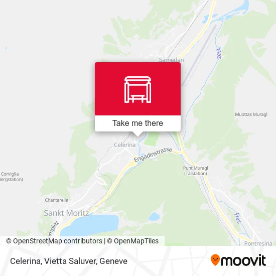 Celerina, Vietta Saluver map