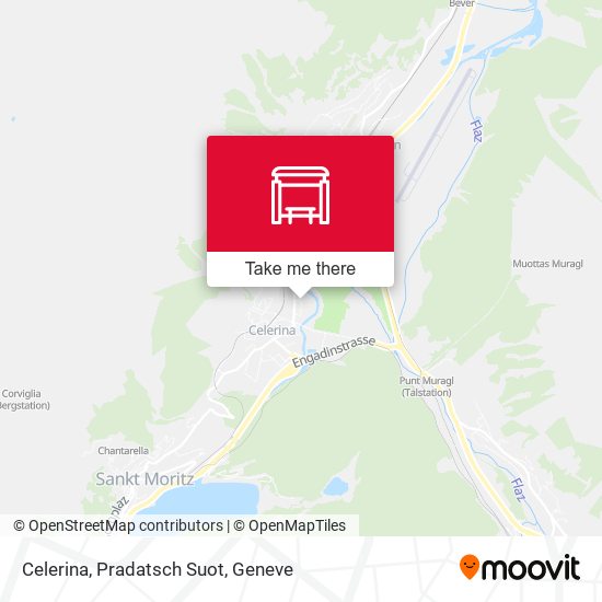 Celerina, Pradatsch Suot map