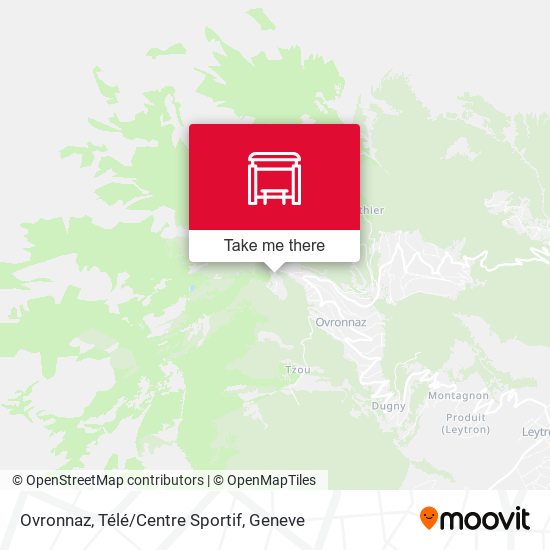 Ovronnaz, Télé/Centre Sportif map