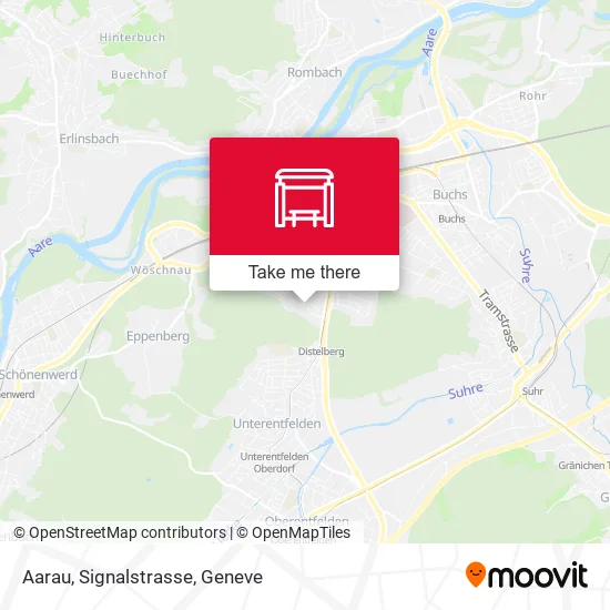 Aarau, Signalstrasse map