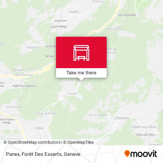 Panex, Forêt Des Esserts map