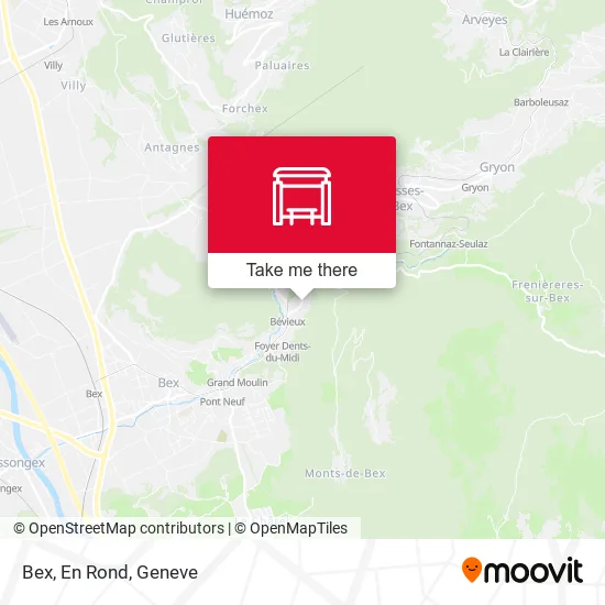 Bex, En Rond map