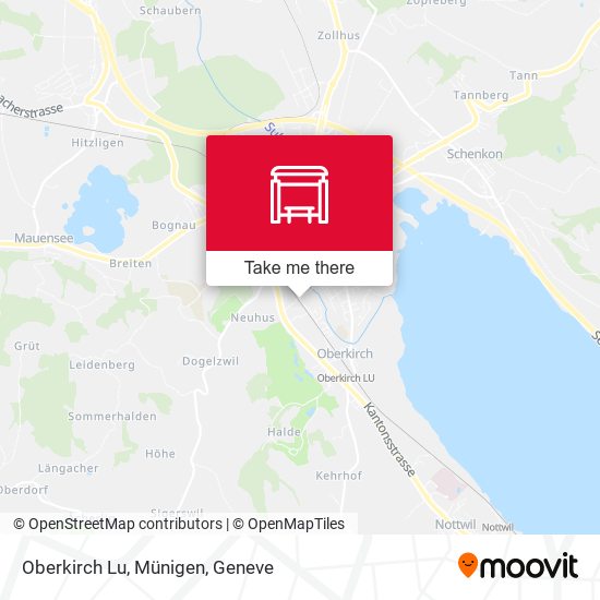 Oberkirch Lu, Münigen map