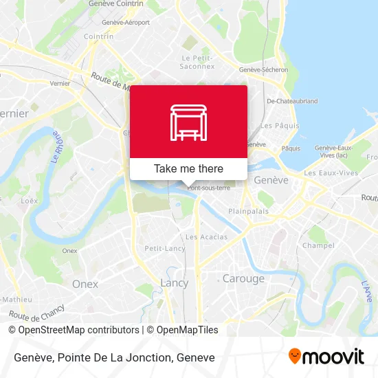 Genève, Pointe De La Jonction map