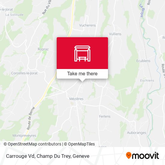 Carrouge Vd, Champ Du Trey map
