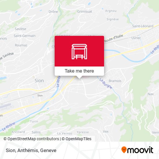 Sion, Anthémis map
