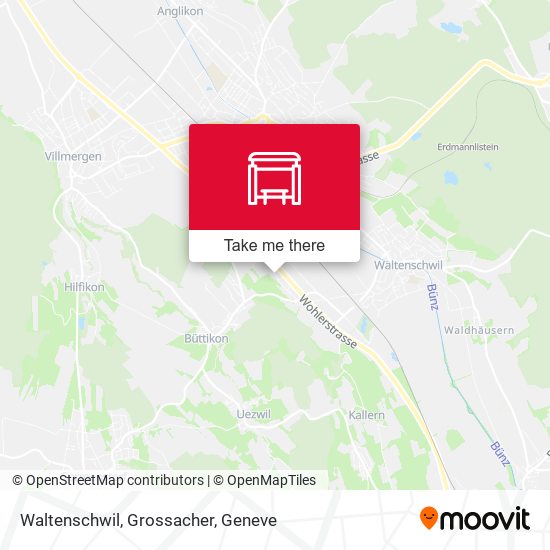 Waltenschwil, Grossacher map
