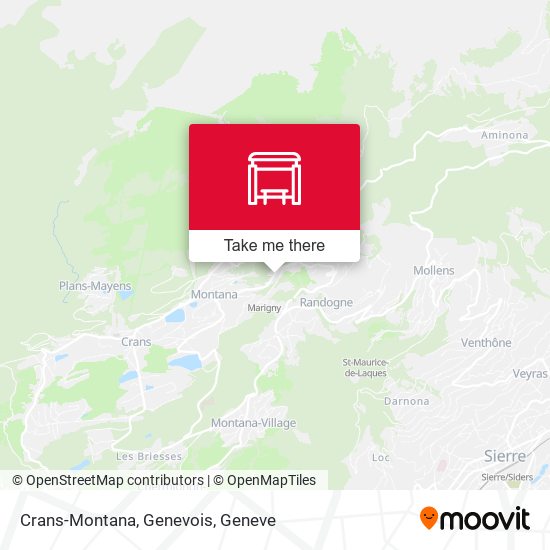 Crans-Montana, Genevois map