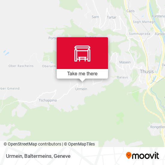 Urmein, Baltermeins map
