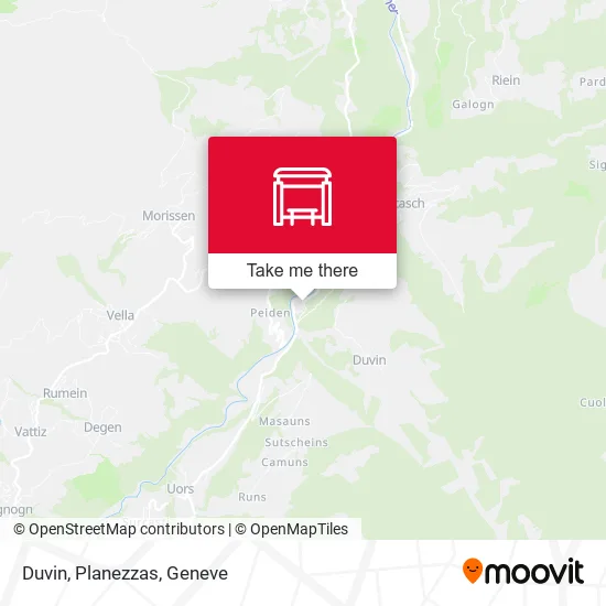 Duvin, Planezzas map