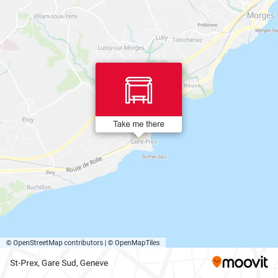 St-Prex, Gare Sud map