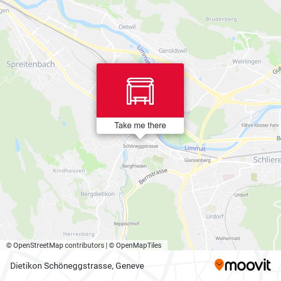 Dietikon Schöneggstrasse map