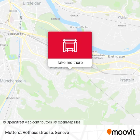 Muttenz, Rothausstrasse map