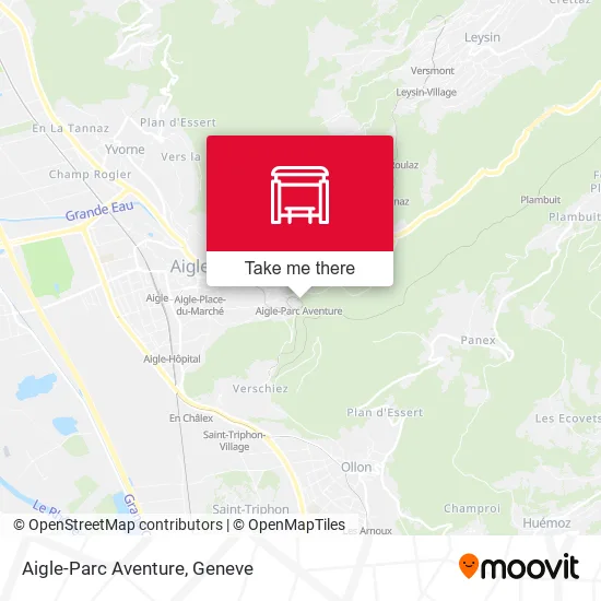 Aigle-Parc Aventure map