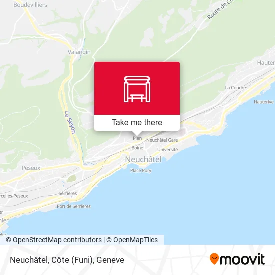Neuchâtel, Côte (Funi) map