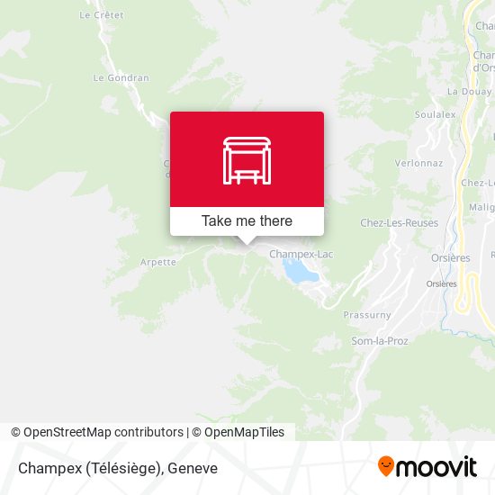 Champex (Télésiège) map