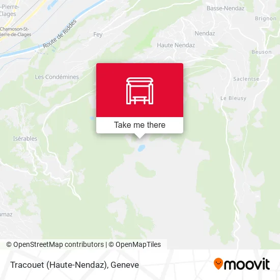 Tracouet (Haute-Nendaz) map