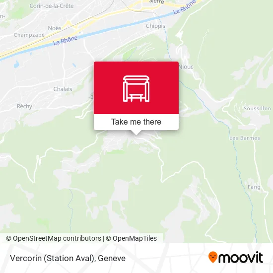 Vercorin (Station Aval) map
