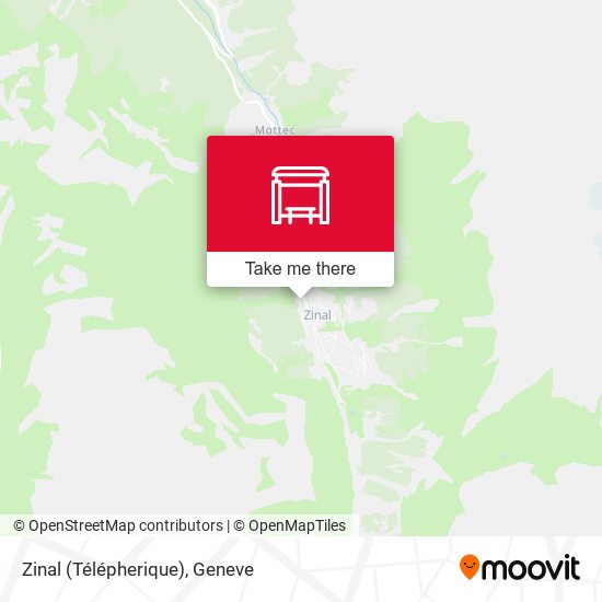 Zinal (Télépherique) map