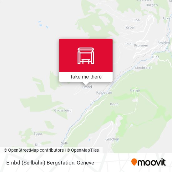 Embd (Seilbahn) Bergstation map