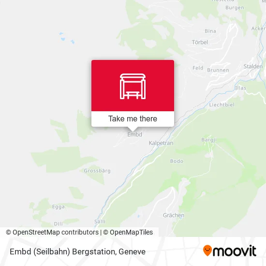Embd (Seilbahn) Bergstation map
