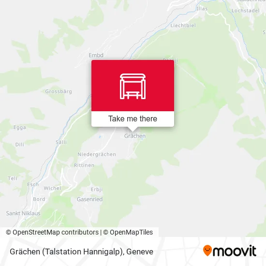 Grächen (Talstation Hannigalp) map