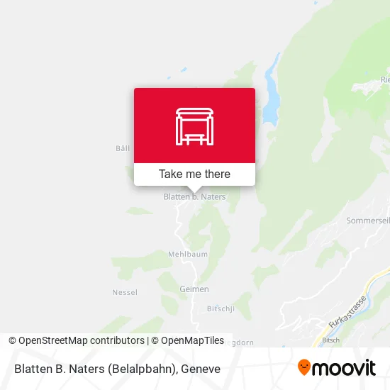 Blatten B. Naters (Belalpbahn) map